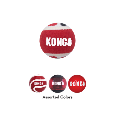 KONG Signature Balls 4-Pk Assorted Sm